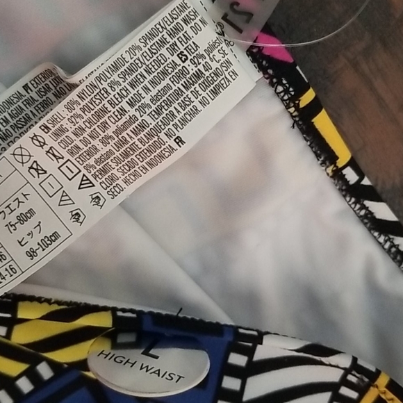 Forever  21 Swimwear  bottom  white/multicolor - Picture 2 of 4